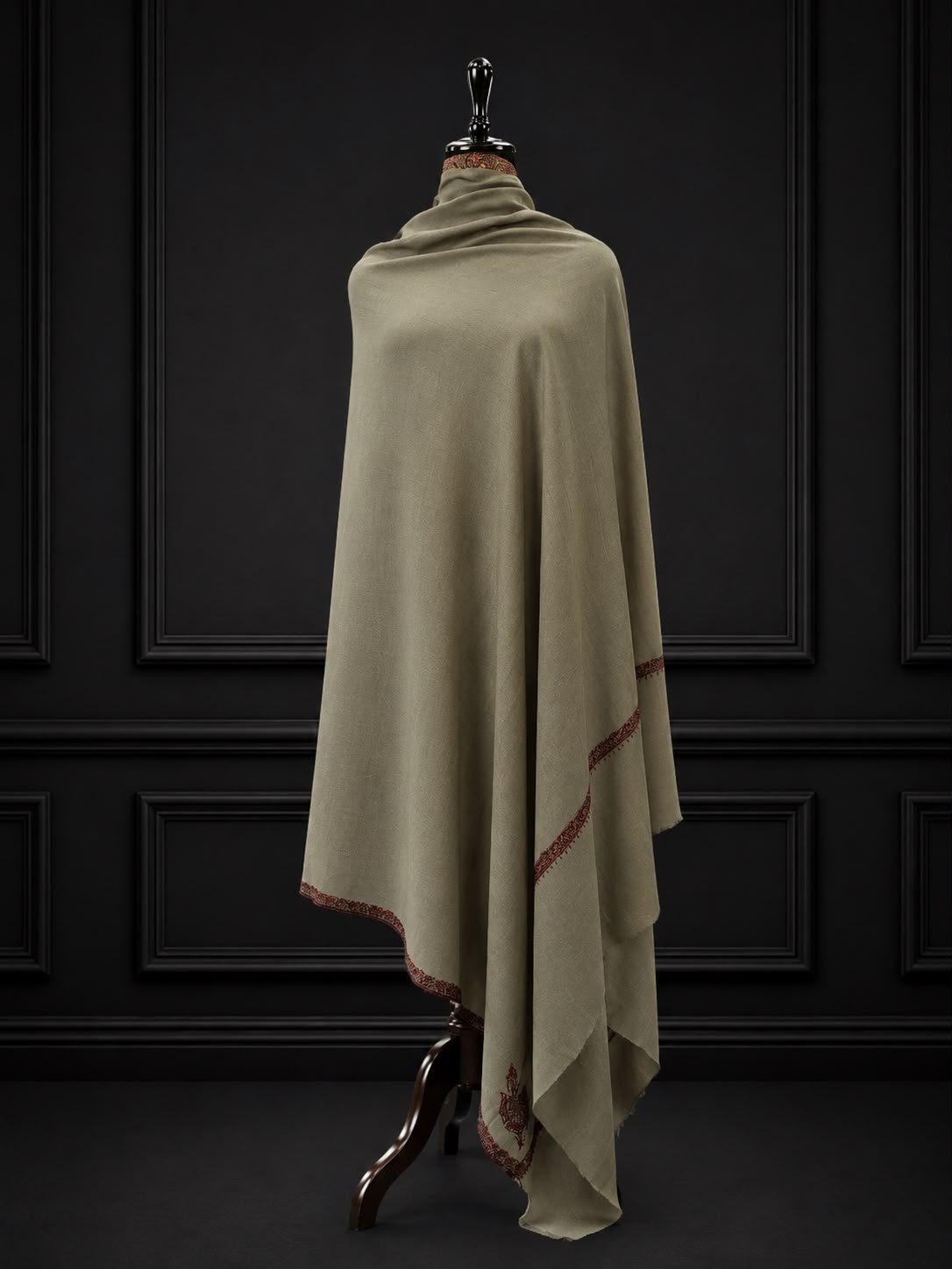 Solstice Olive Pashmina Shawl