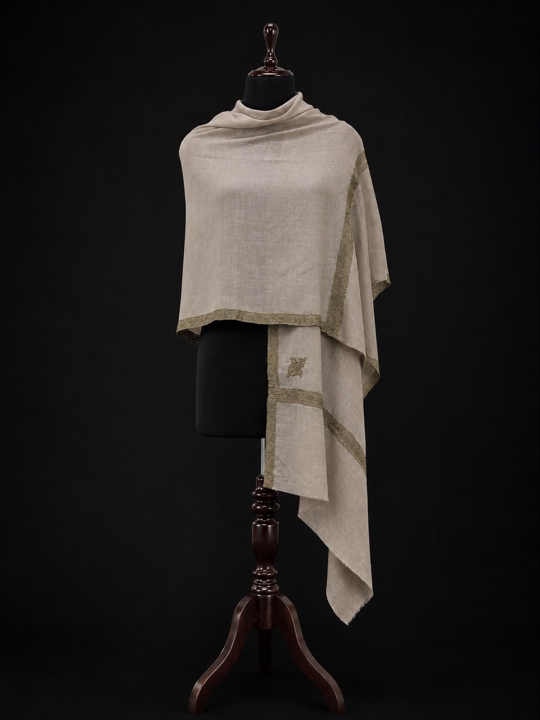 Classic Ivory Pashmina Shawl