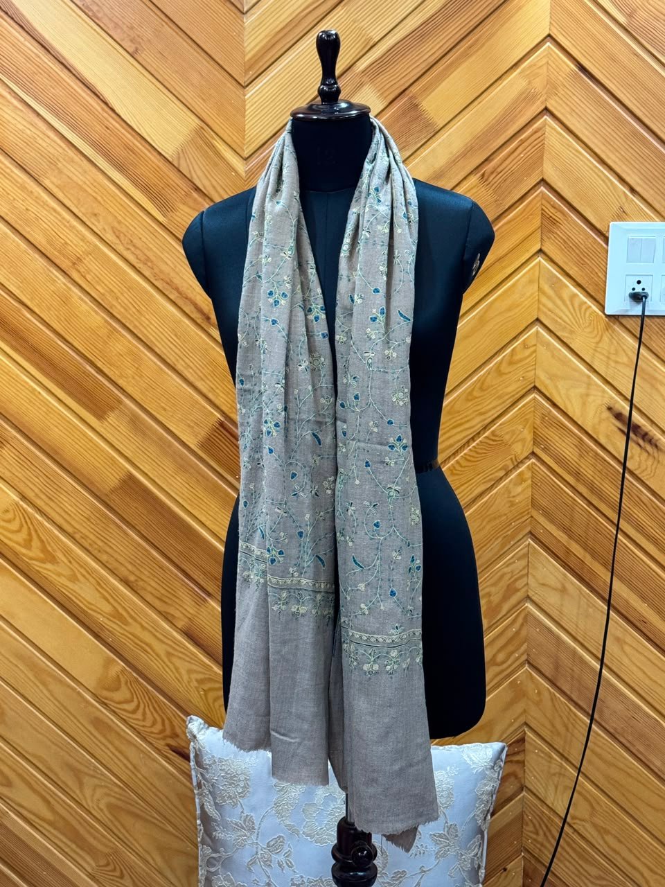 Taupe Woven Stole