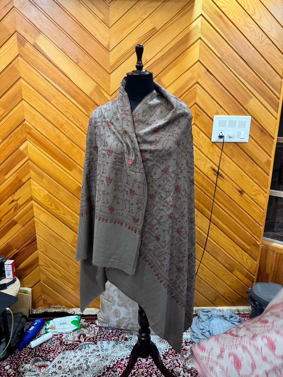 Dove Taupe Woven Stole