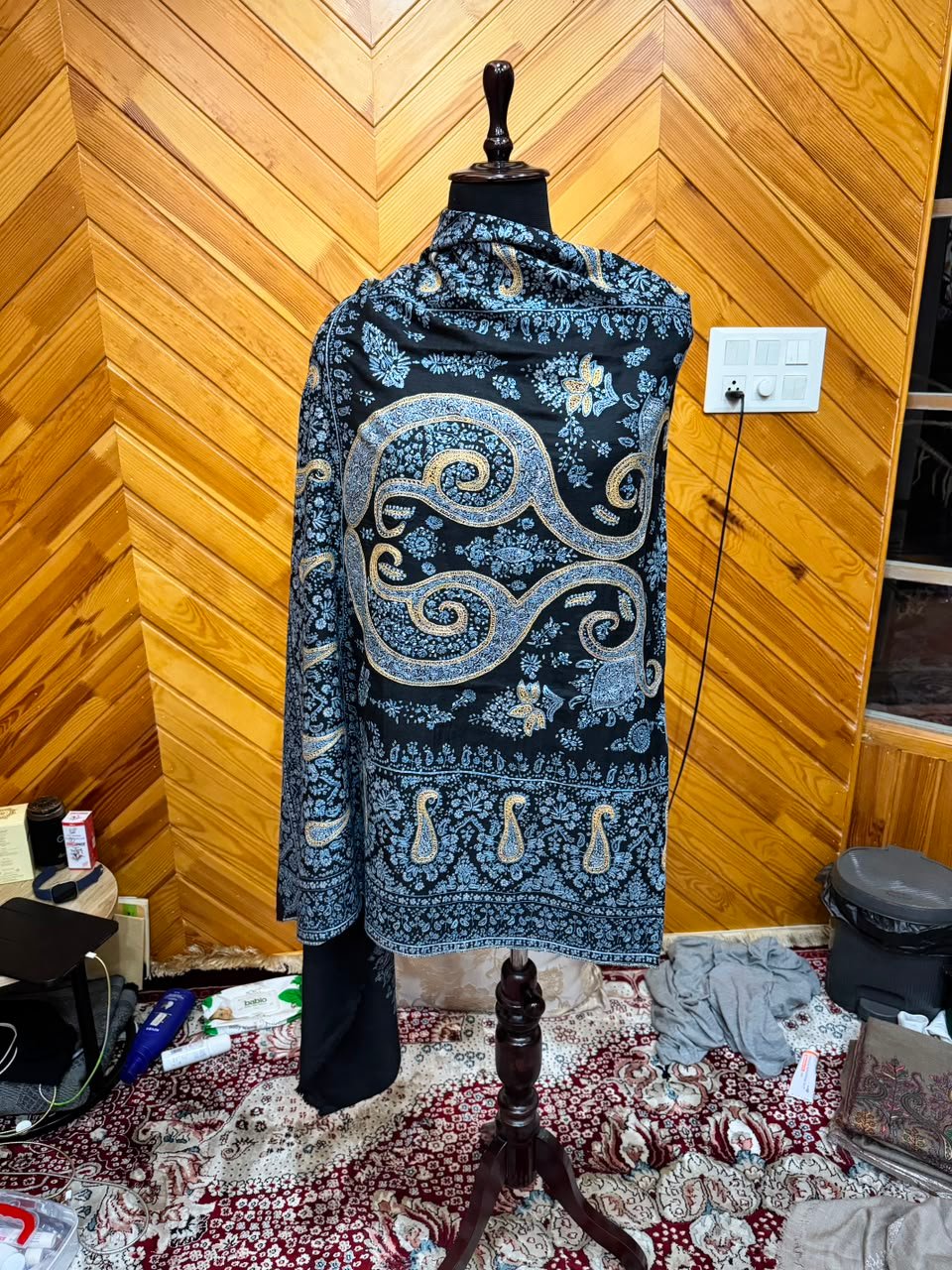 Azure Paisley Shawl