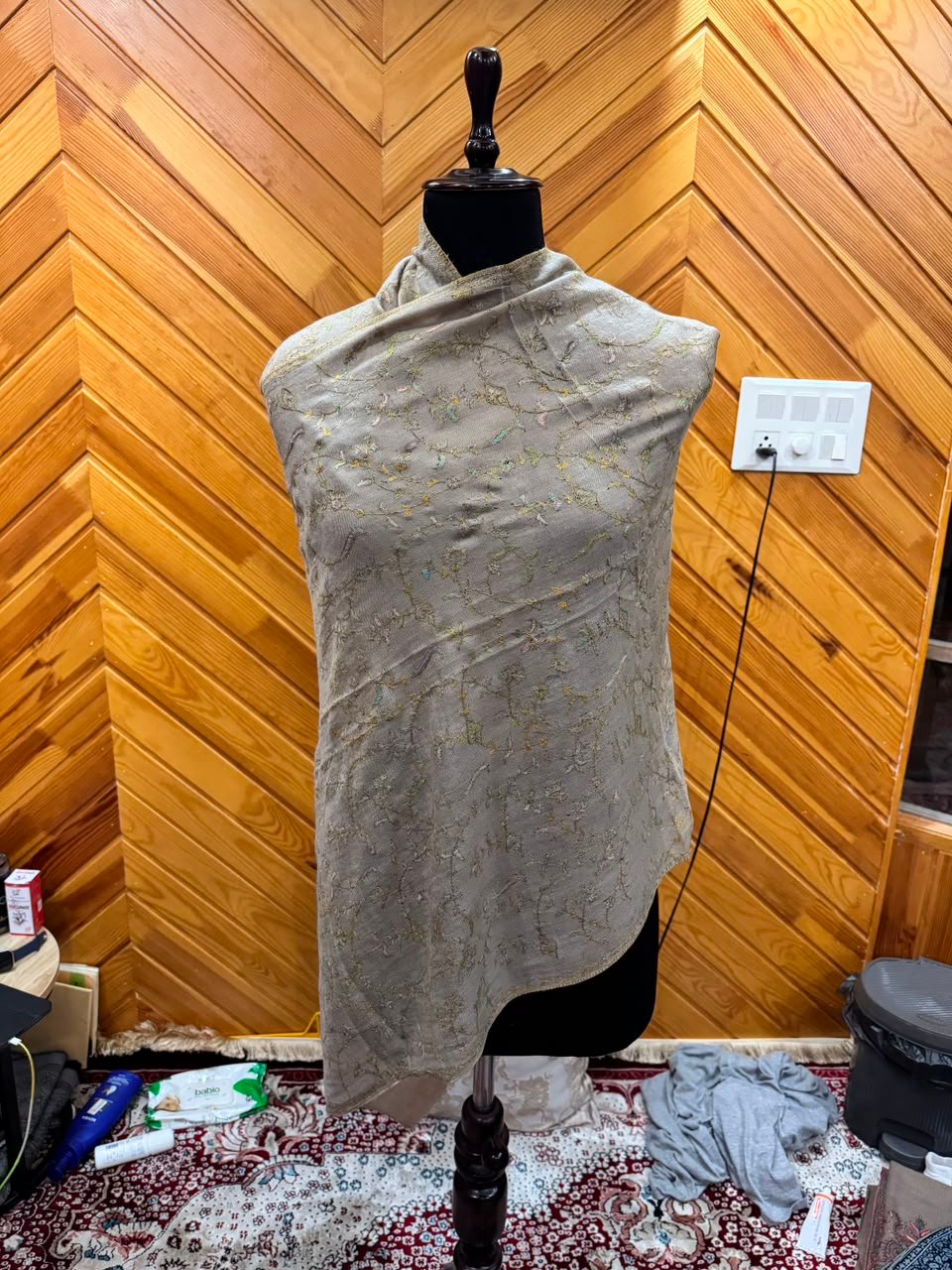 Warm Sand Pashmina Shawl