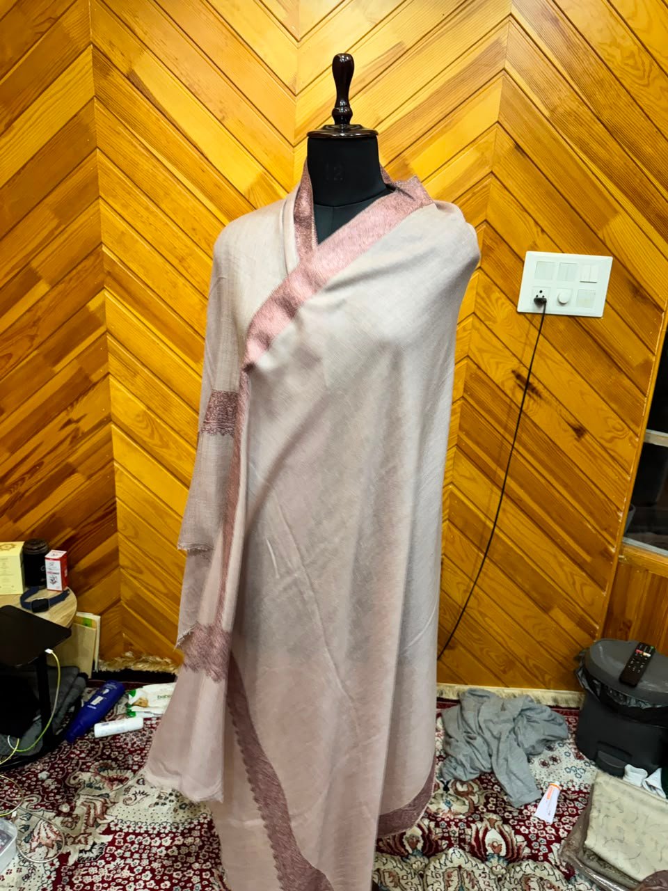 Blush Rose Pashmina Shawl