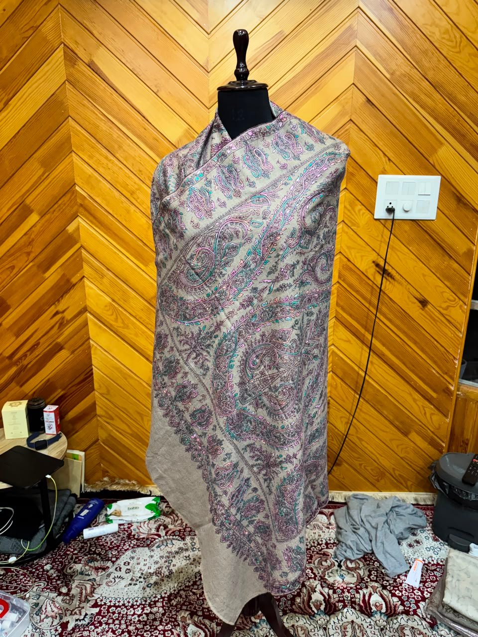 Mauve Paisley Shawl