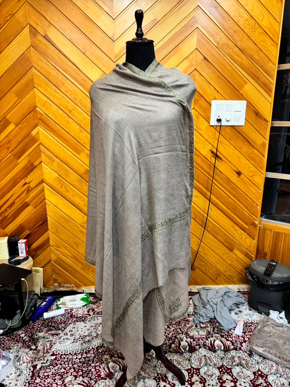 Slate Grey Pashmina Shawl