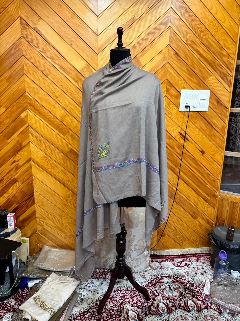 Silver Grey Poncho