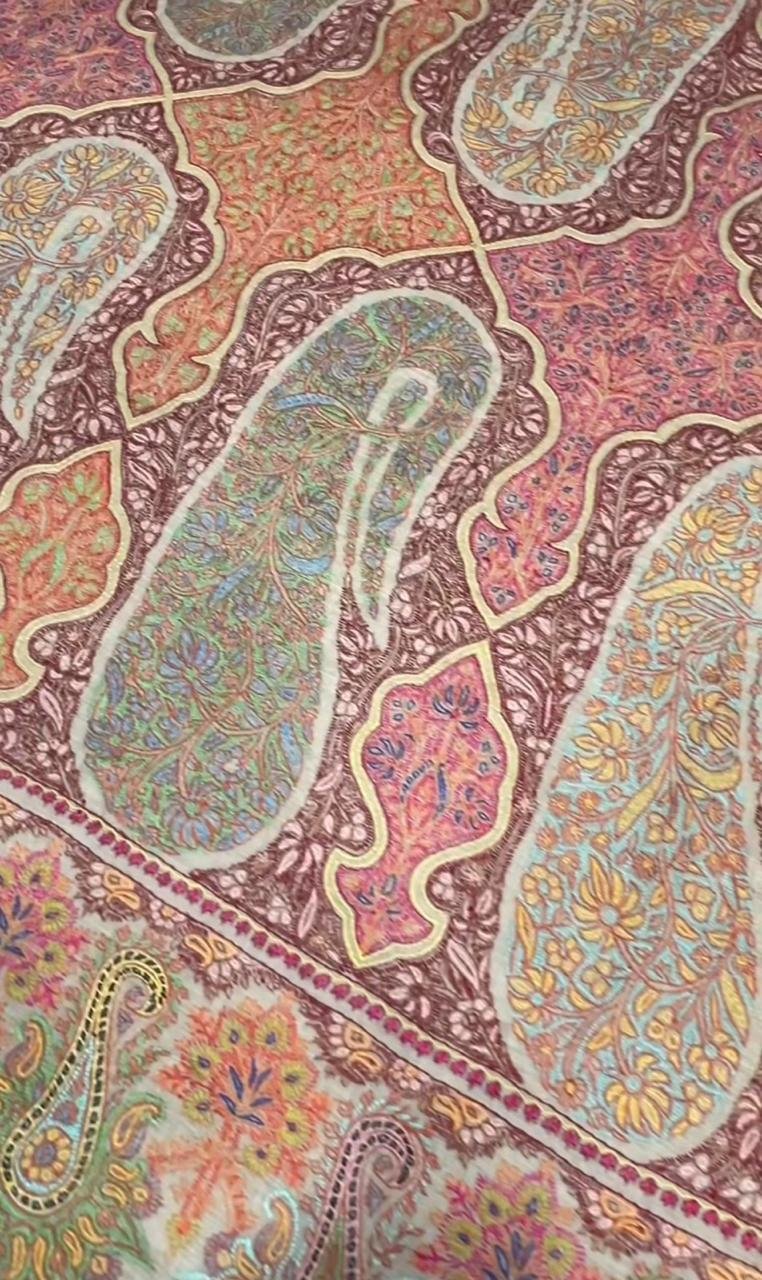 Sage Multicolor Paisley Pashmina
