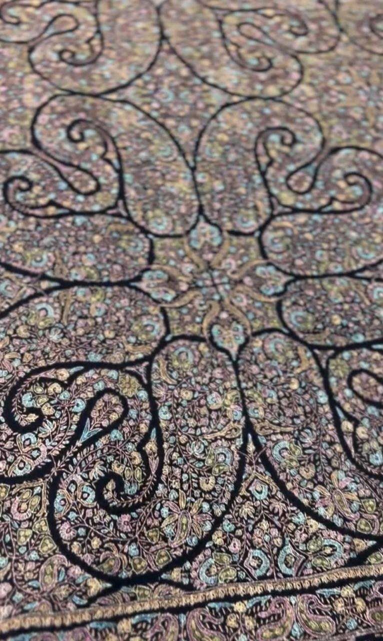 Charcoal Swirl Pashmina